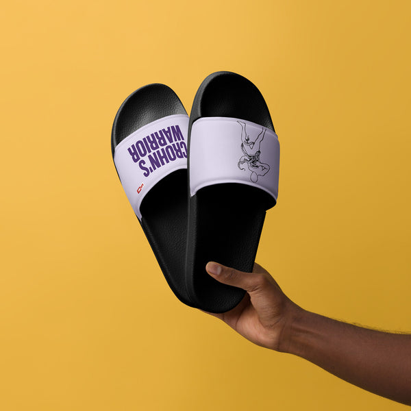 ILLTOCHILL Crohn's Disease Awareness Men's Slides – Men's Lifestyle 3 Front (Crohn's Disease Awareness Men's Slides)