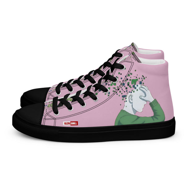 ILLTOCHILL TBI Support Women's High Top Shoes – Flat Left (Tbi Support Women's High Top Shoes)