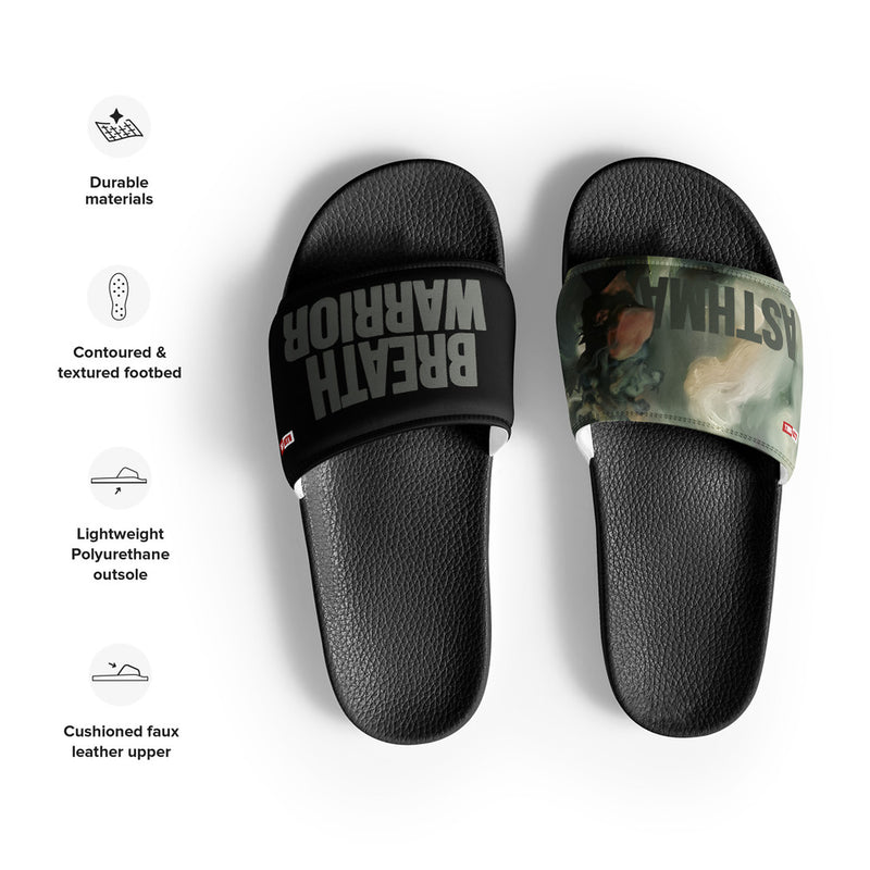 ILLTOCHILL Asthma Support Men's Slides – Product specs Front (Asthma Support Men's Slides)
