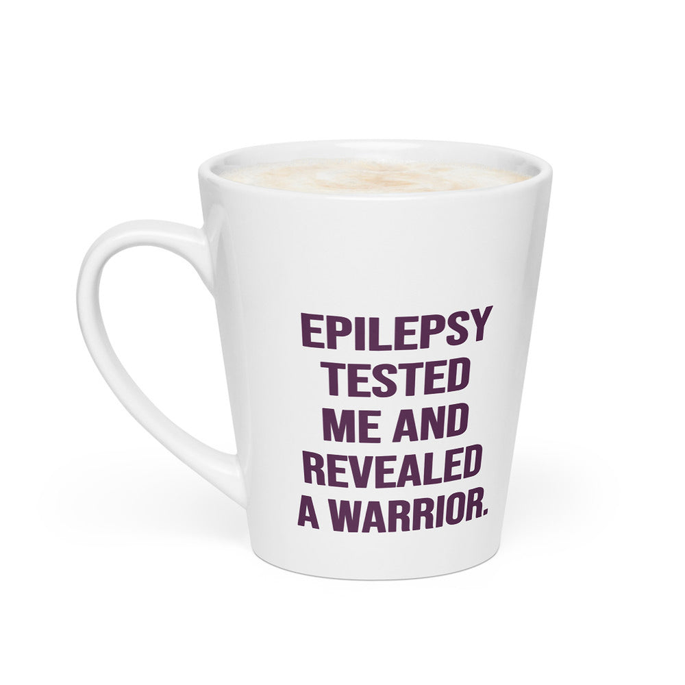 ILLTOCHILL Epilepsy awareness and support gift Latte mug – Flat 2 Left