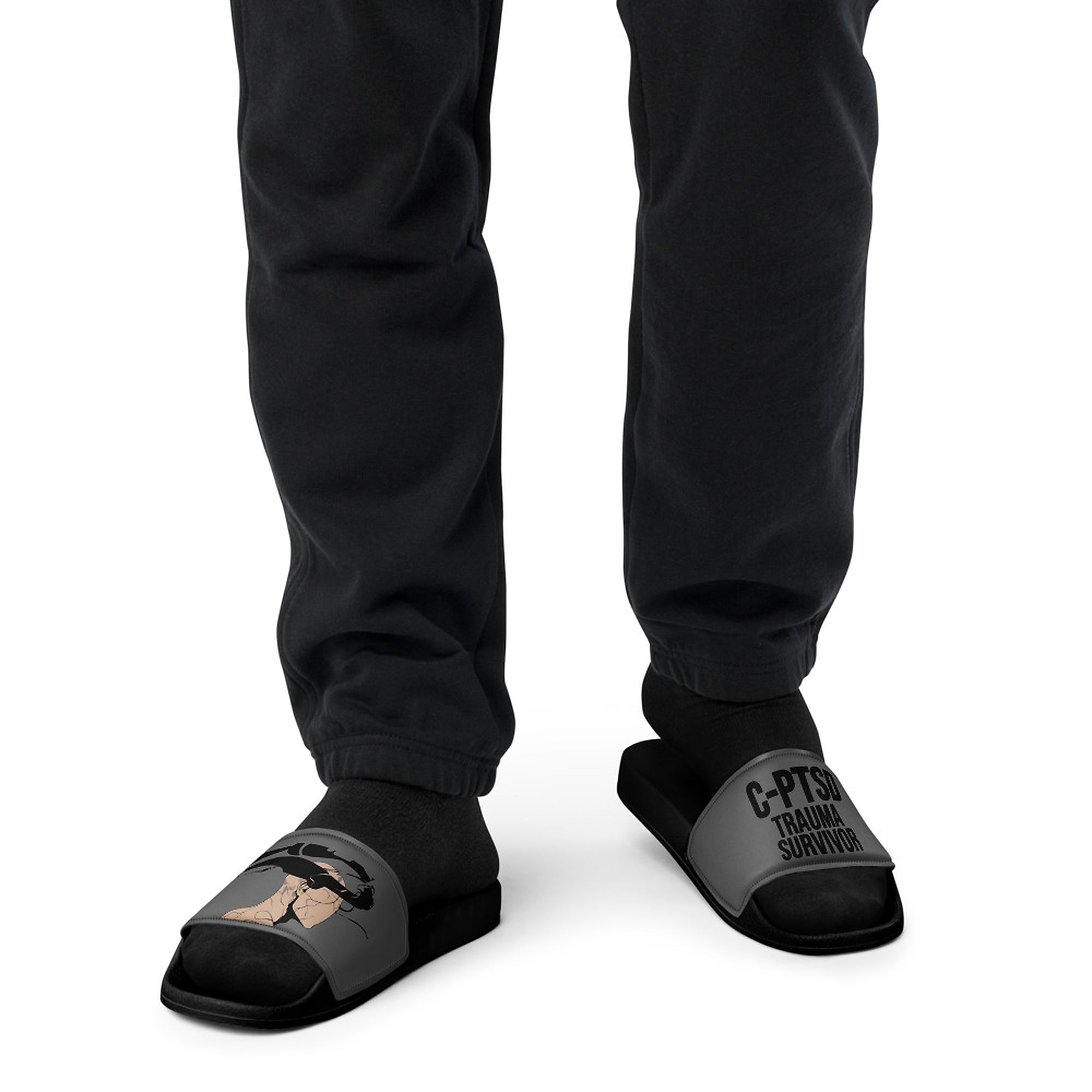 ILLTOCHILL C-PTSD Support Men's Slides – Men's Front (C-ptsd Support Men's Slides)