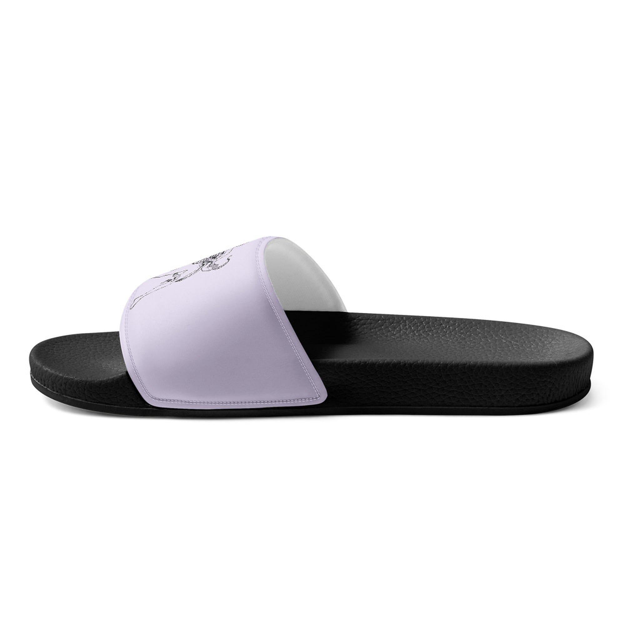 ILLTOCHILL Crohn's Disease Awareness Men's Slides – Flat 2 Right Inside (Crohn's Disease Awareness Men's Slides)