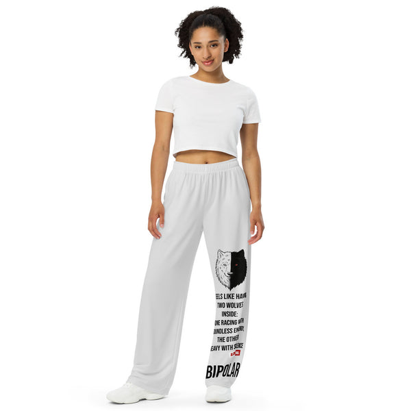 ILLTOCHILL Bipolar Support Pants – Women's Front (White)