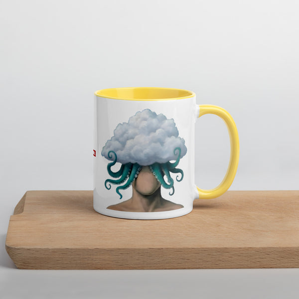 ILLTOCHILL OCD awareness Obsessive-Compulsive Disorder gift Mug with Color Inside – Lifestyle Right