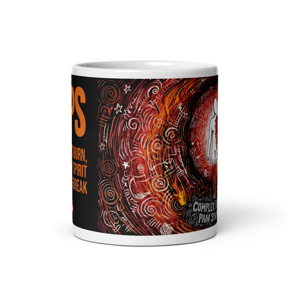 ILLTOCHILL CRPS Awareness and support gift White glossy mug – Default Front view