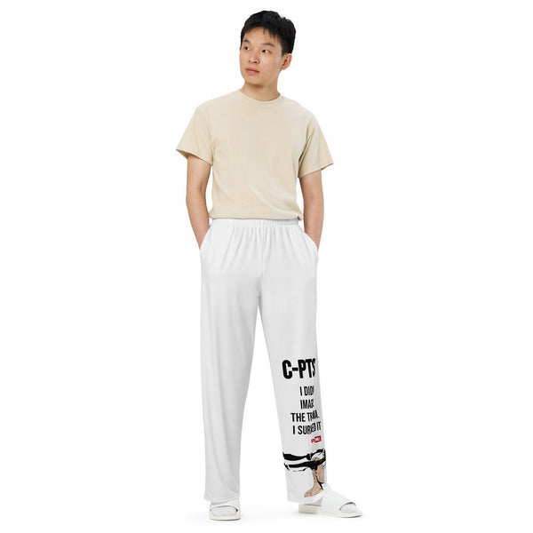 ILLTOCHILL C-PTSD Support Pants – Men's Front (White)