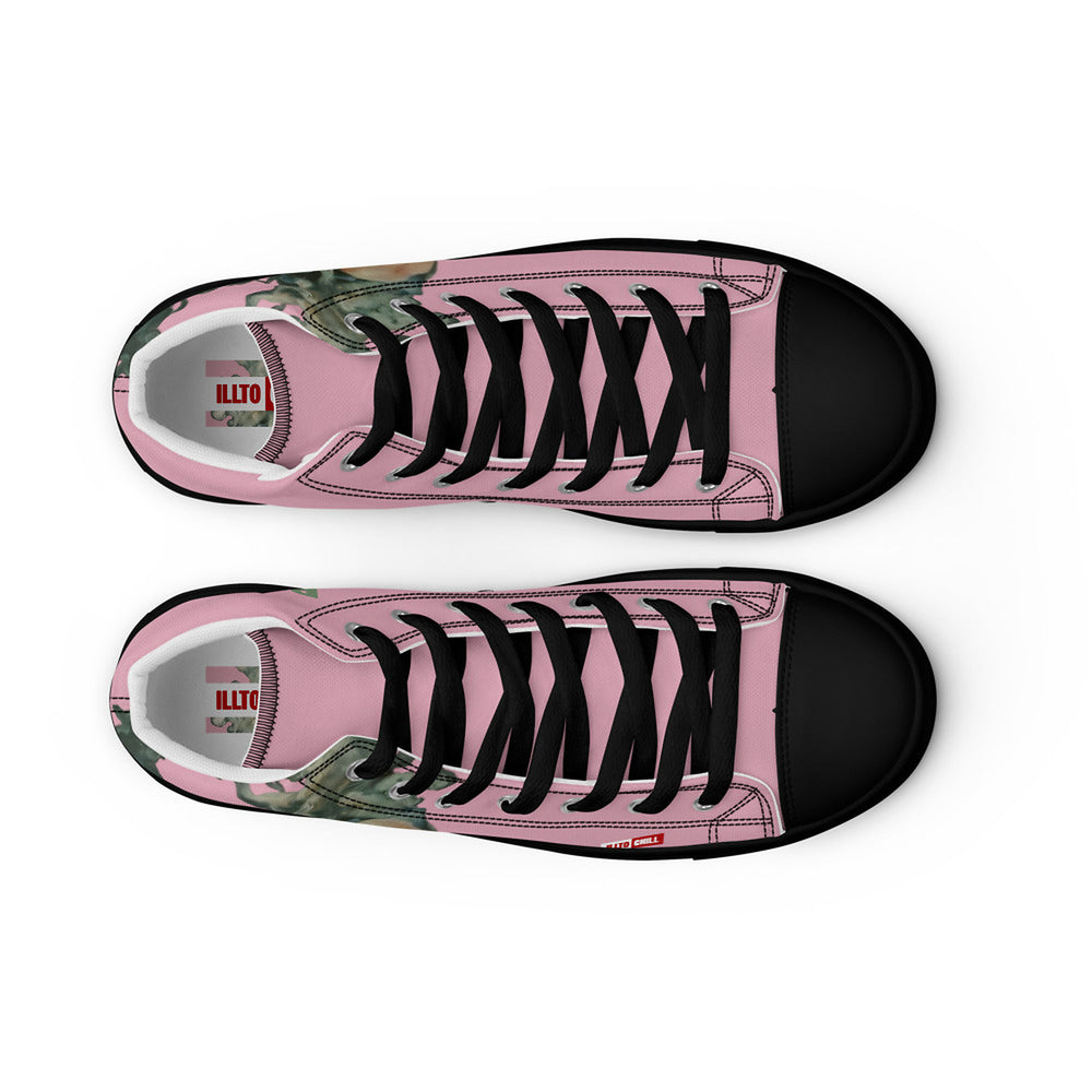 ILLTOCHILL Asthma Support Women's High Top Shoes – Flat Front 2 (Asthma Support Women's High Top Shoes)