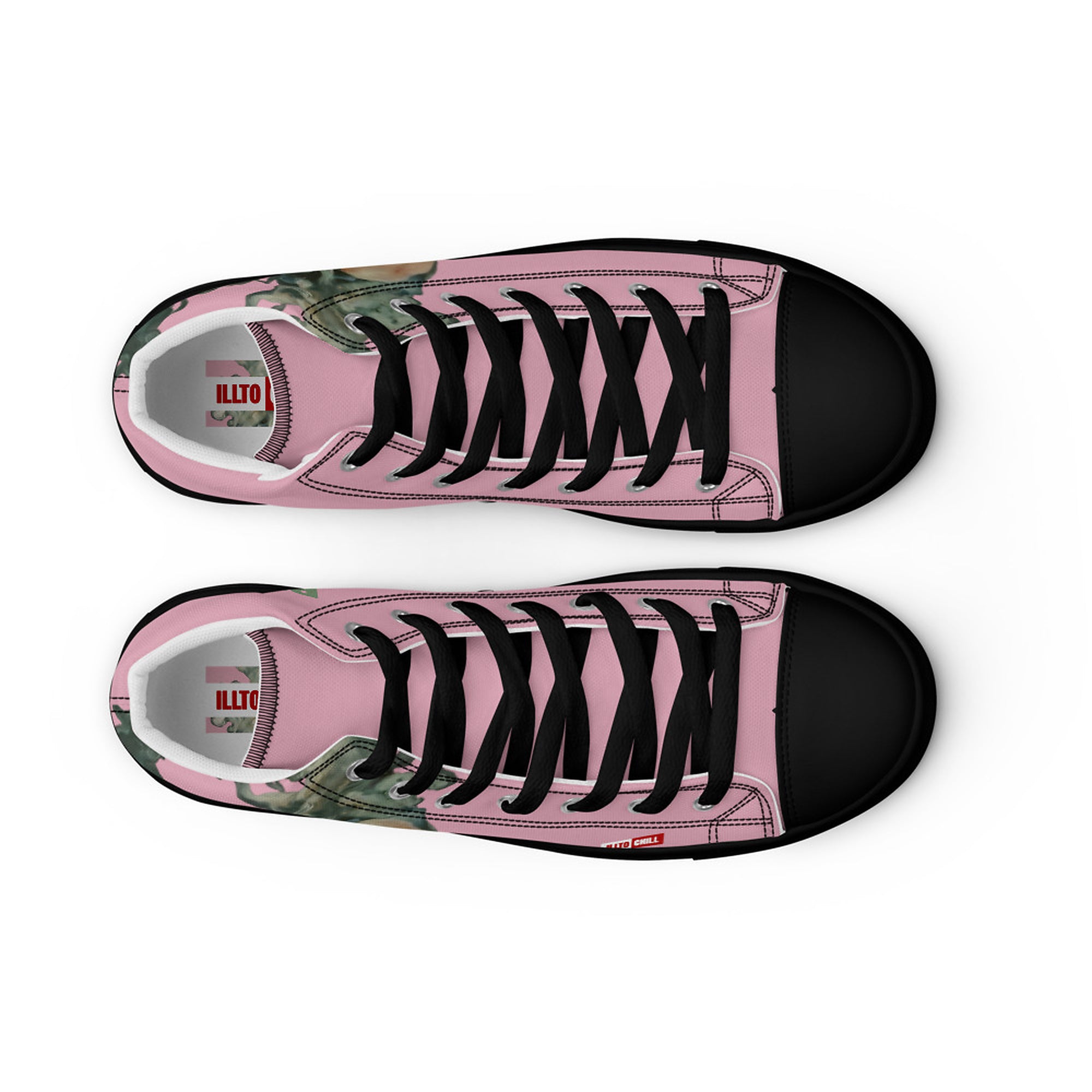 ILLTOCHILL Asthma Support Women's High Top Shoes – Flat Front 2 (Asthma Support Women's High Top Shoes)
