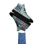 ILLTOCHILL IIH Awareness Women's High Top Shoes – Women's Lifestyle 2 Left (Iih Awareness Women's High Top Shoes)