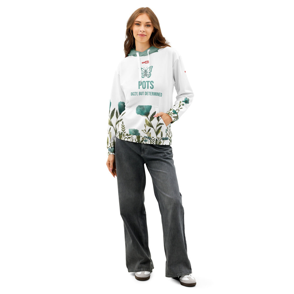 ILLTOCHILL POTS awareness gift Unisex cotton hoodie – Women's Front (White)