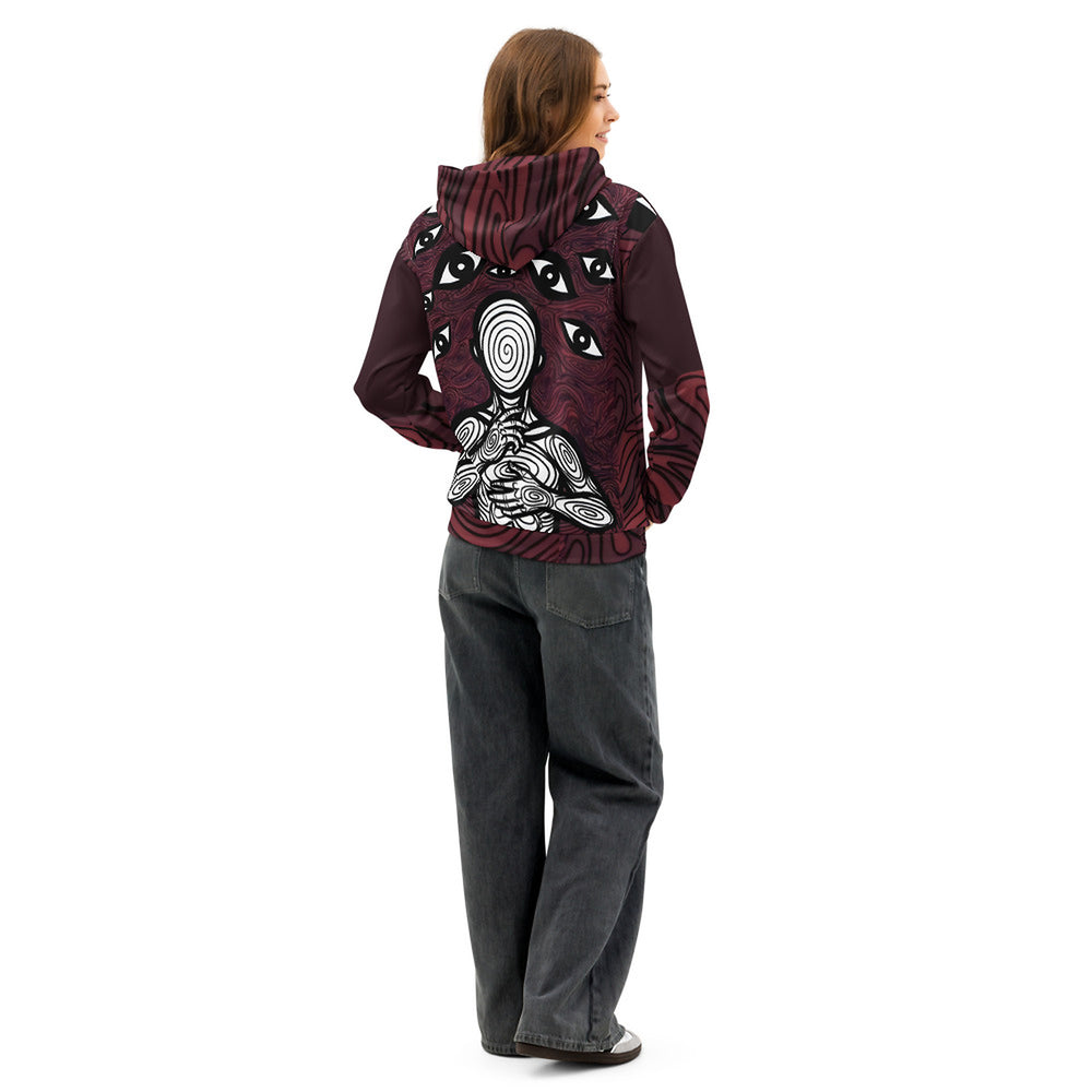 ILLTOCHILL Anxiety awareness gift Unisex cotton Hoodie – Women's Back (Black)