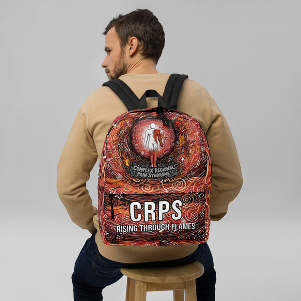 ILLTOCHILL CRPS Awareness Backpack – Men's Front (Black)