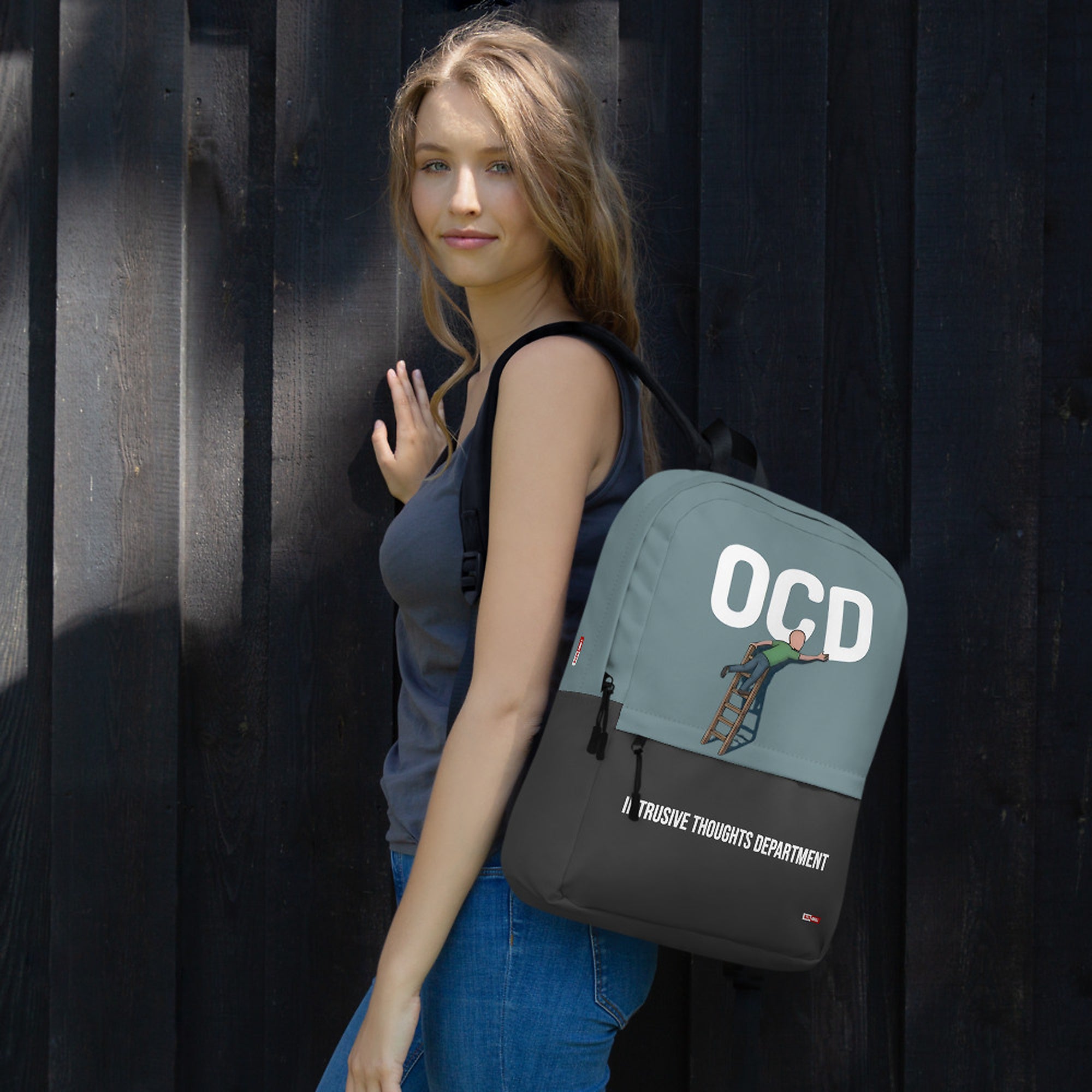 ILLTOCHILL OCD Awareness Backpack – Women's Lifestyle Right (Clear)