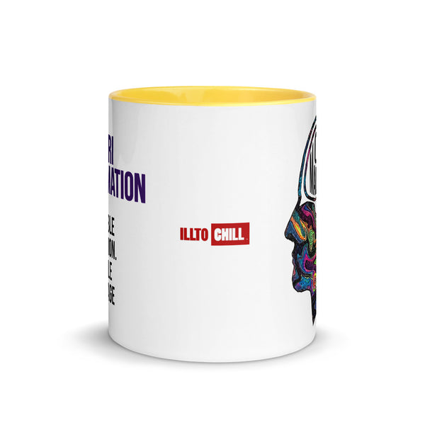 ILLTOCHILL CM Chiari Malformation awareness gift Mug with Color Inside – Flat Front