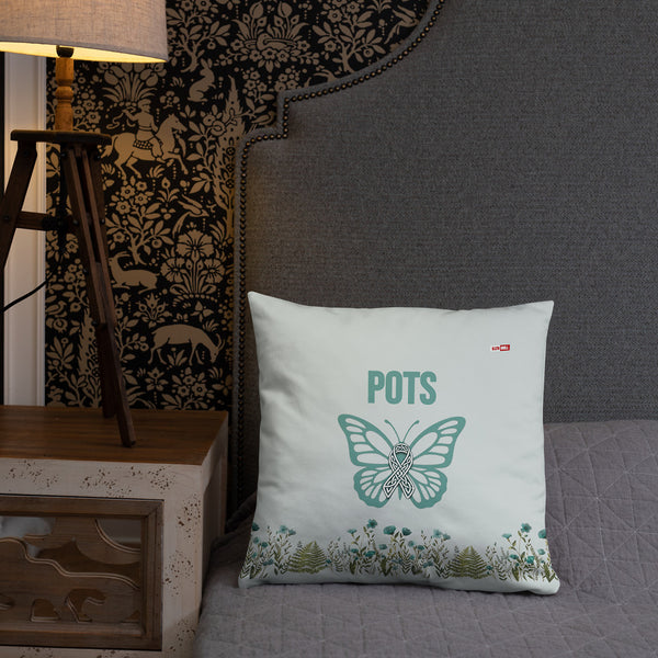 ILLTOCHILL POTS Awareness Pillow – Lifestyle Front Lifestyle 2 (Black)