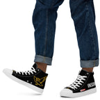 ILLTOCHILL Insomnia Night Owl Men’s high top canvas shoes – Men's Lifestyle Left