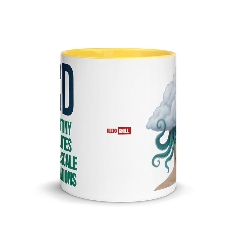 ILLTOCHILL OCD awareness Obsessive-Compulsive Disorder gift Mug with Color Inside – Flat Front