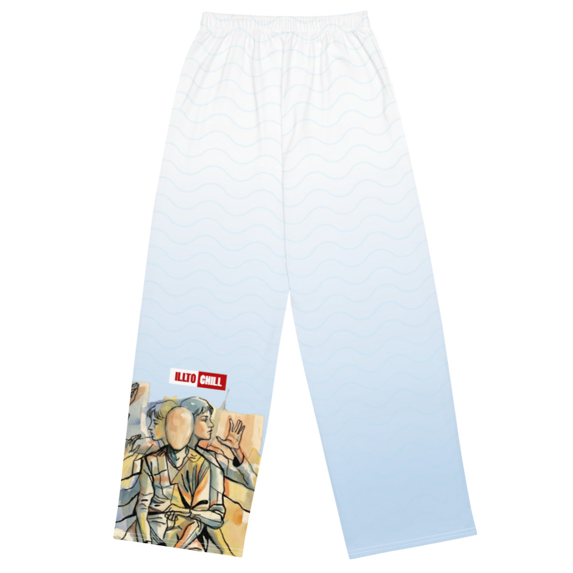 ILLTOCHILL Tourette's Syndrome Awareness Pants – Flat Back (White)