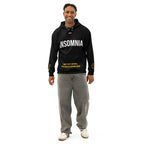 ILLTOCHILL Insomnia Night Owl Unisex Cotton Hoodie – Men's Front (Black)