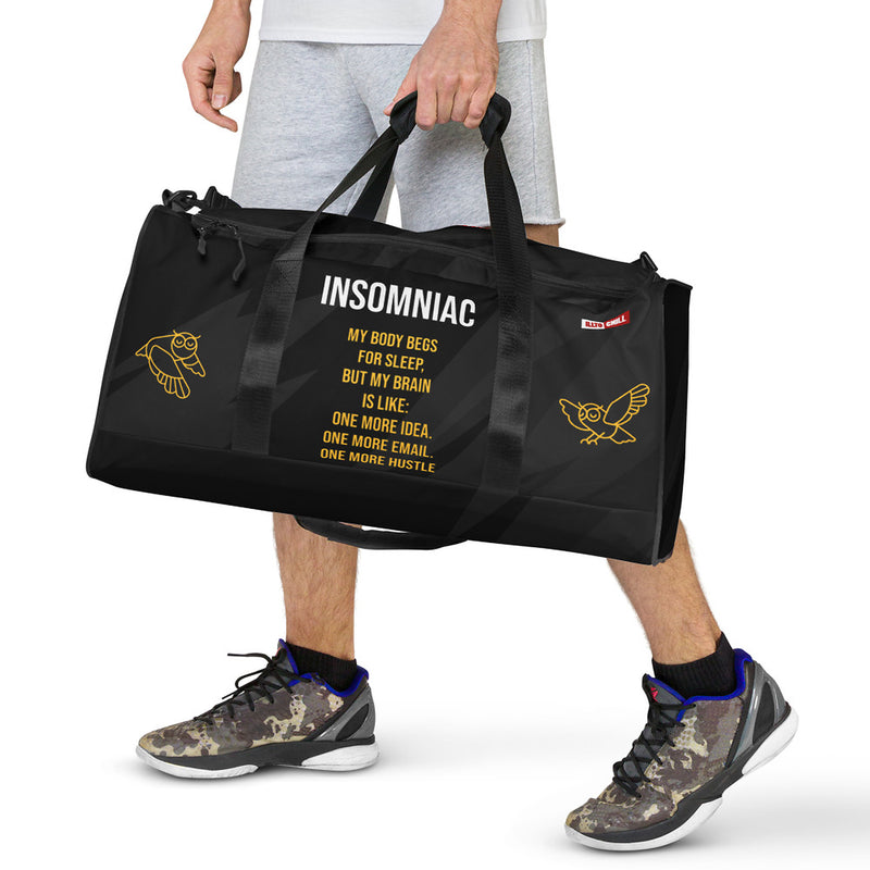 ILLTOCHILL Insomnia Night Owl  Duffle bag – Men's Lifestyle Front (Black)