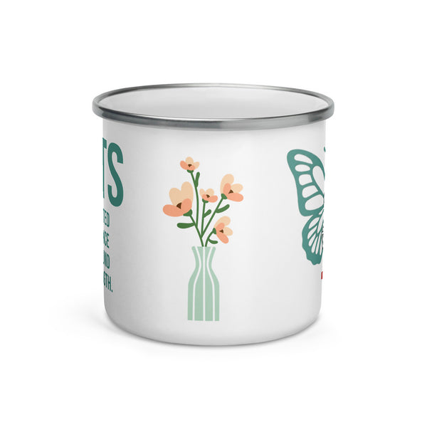 ILLTOCHILL POTS awareness gift Enamel Mug – Default Front