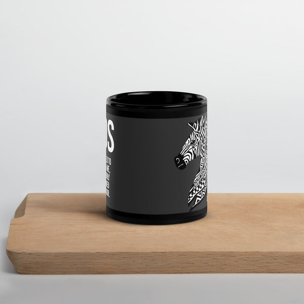 ILLTOCHILL EDS ehler danlos syndrome awareness gift Black Glossy Mug – Lifestyle 3 Front