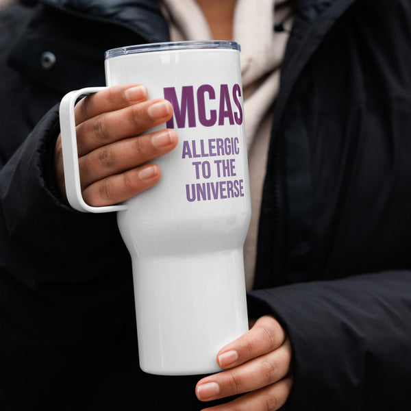 ILLTOCHILL MCAS awareness Mast cell activation syndrome gift Travel mug with a handle – Lifestyle 4 Right