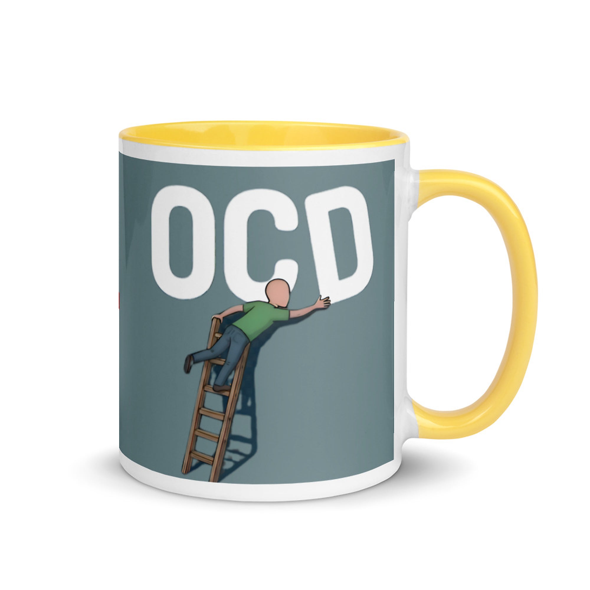 ILLTOCHILL OCD awareness Obsessive-Compulsive Disorder gift Mug with Color Inside – Flat Right