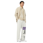 ILLTOCHILL Crohn's Disease Awareness Pants – Men's Lifestyle Right Front (White)