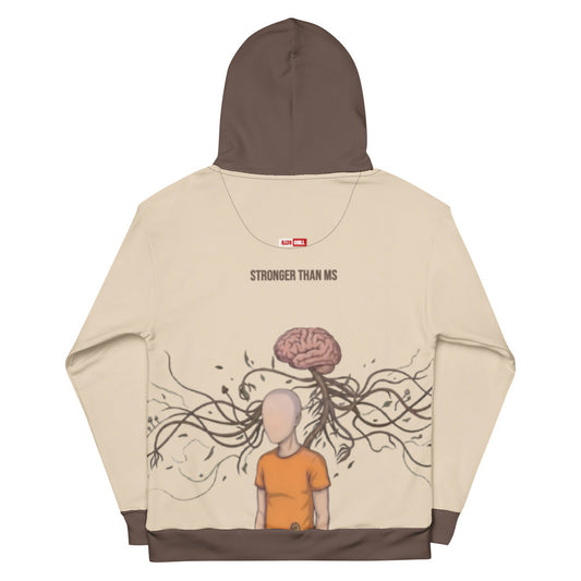 ILLTOCHILL MS awareness Multiple Sclerosis support giftUnisex cotton hoodie – Flat Back (Black)