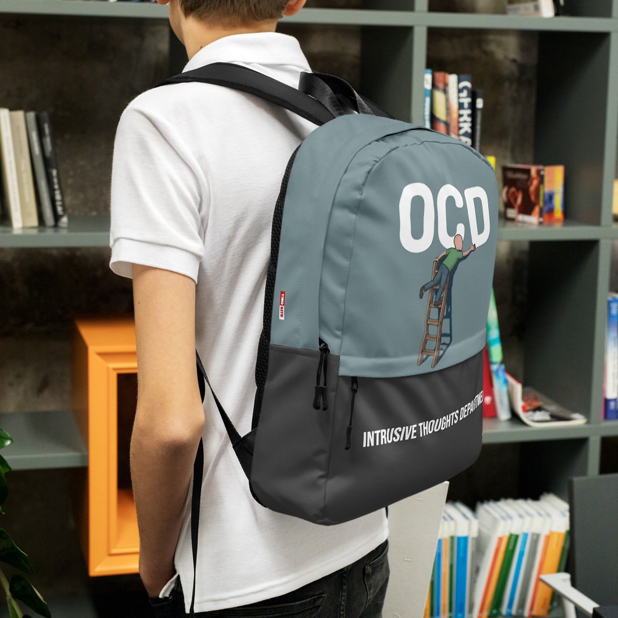 ILLTOCHILL OCD Awareness Backpack – Lifestyle Left (Clear)