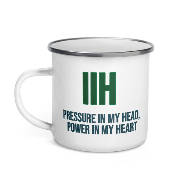 ILLTOCHILL IIH awareness Idiopathic Intracranial Hypertension support gift Enamel Mug – Default Left
