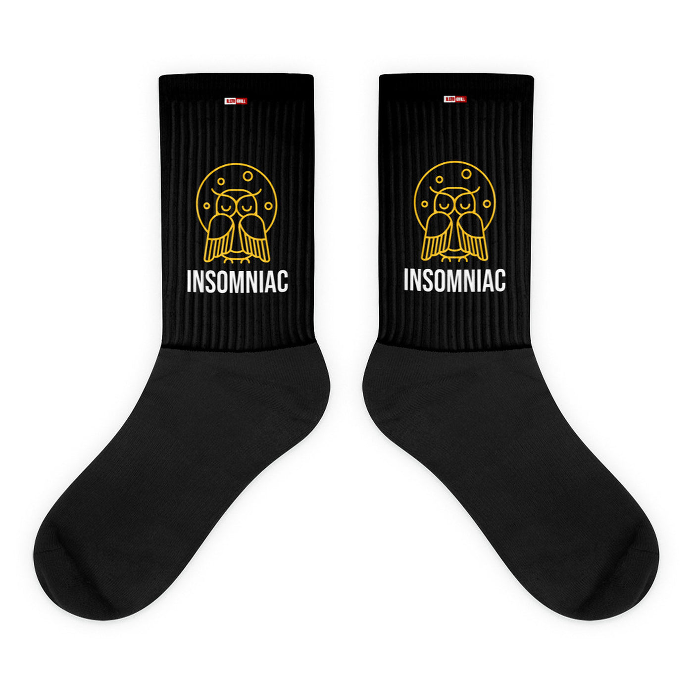 ILLTOCHILL Insomnia Night Owl Socks – Flat Flat
