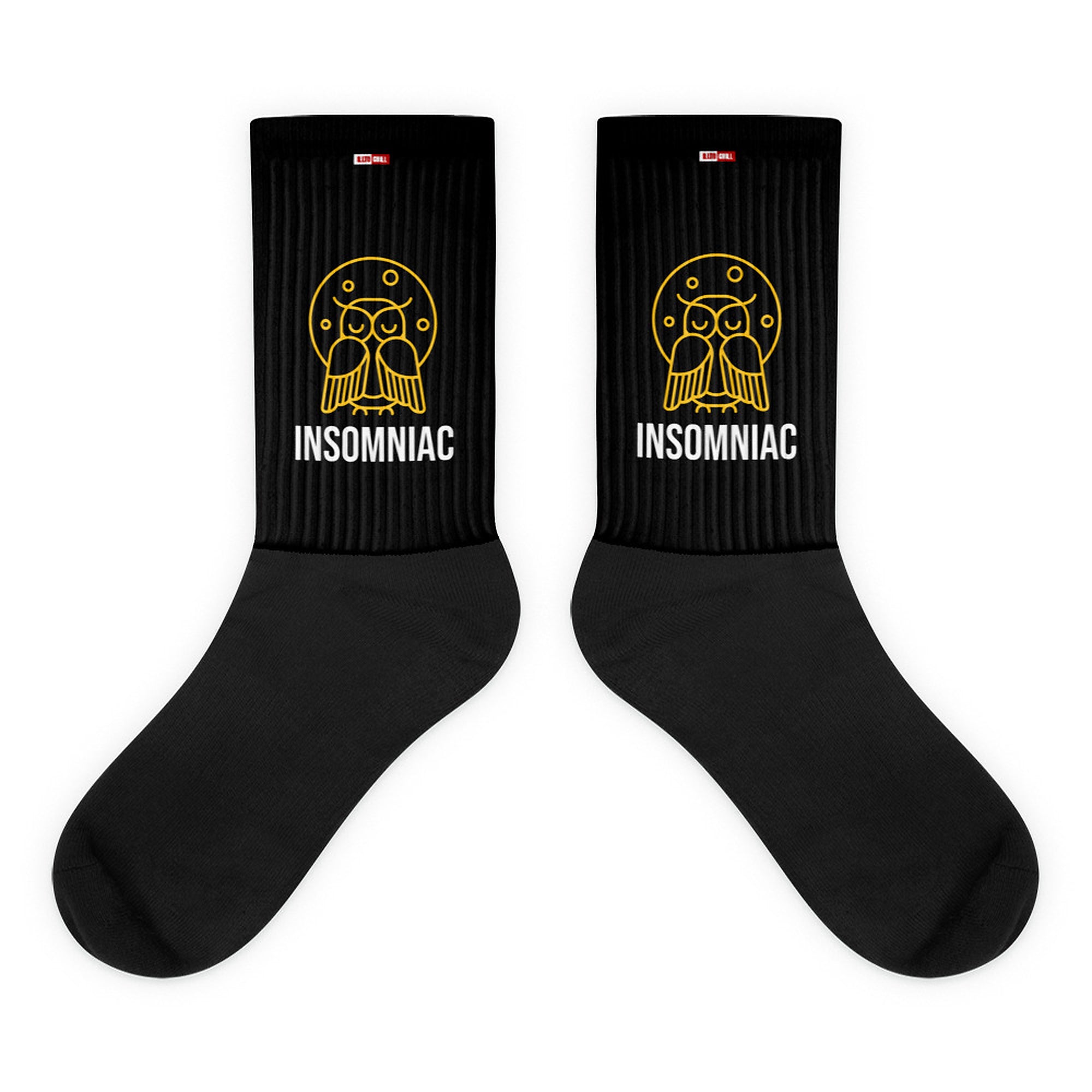 ILLTOCHILL Insomnia Night Owl Socks – Flat Flat