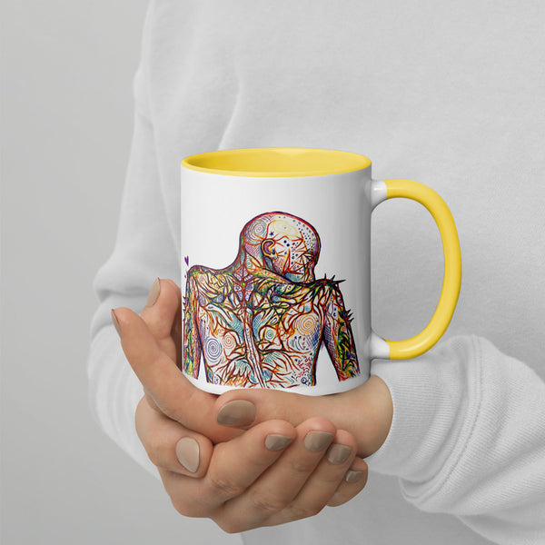 ILLTOCHILL Fibromyalgia awareness fibro gift Mug with Color Inside – Lifestyle 4 Right