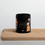 ILLTOCHILL MS awareness Multiple Sclerosis support gift Black Glossy Mug – Lifestyle 3 Front