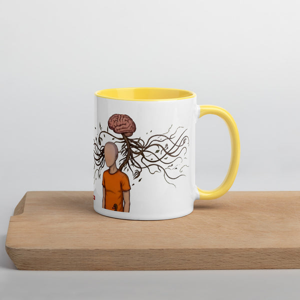 ILLTOCHILL MS awareness Multiple Sclerosis support gift Mug with Color Inside – Lifestyle Right