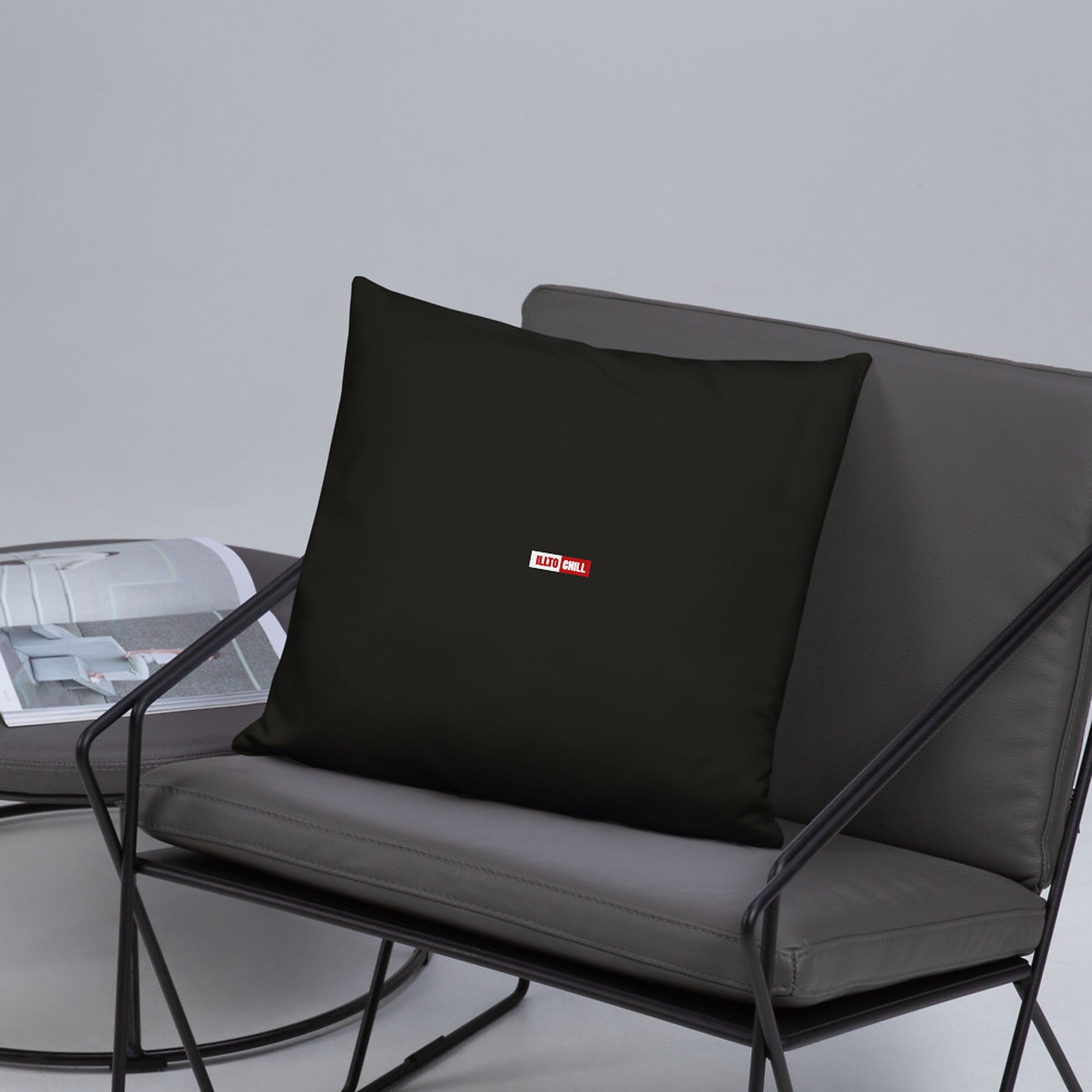 ILLTOCHILL Endometriosis Awareness Pillow – Lifestyle Back Lifestyle 5 (Black) #2