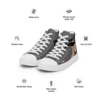 ILLTOCHILL CPTSD awareness Complex Post-Traumatic gift Men’s high top canvas shoes – Product specs Left Front