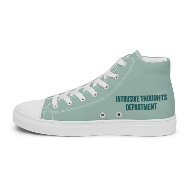 ILLTOCHILL OCD awareness Obsessive-Compulsive Disorder gift Men’s high top canvas shoes – Flat 2 Right Inside