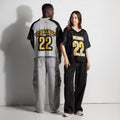 ILLTOCHILL Insomnia Awareness Boxy Jersey – Duet Front and Back (Black)