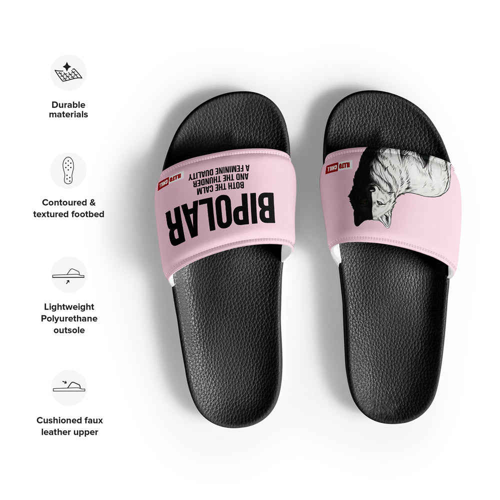 ILLTOCHILL Women's slides – Product specs Front (Women's Slides)