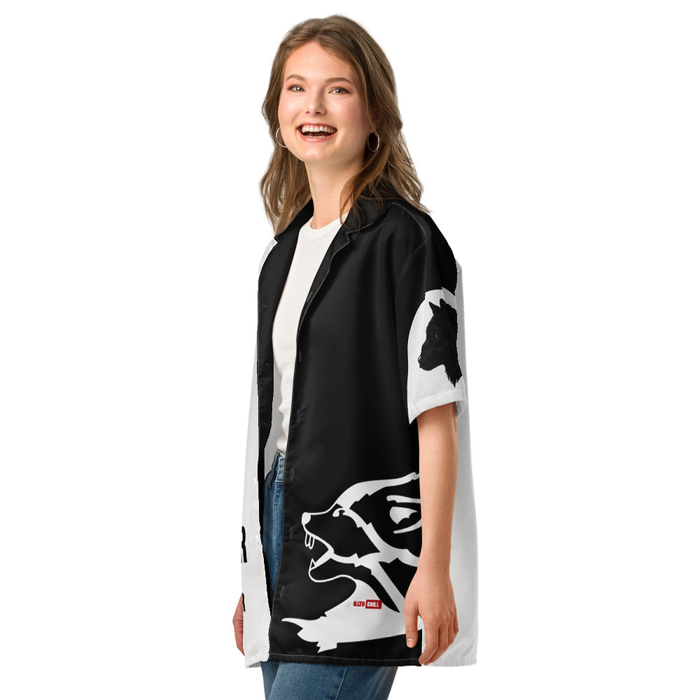 ILLTOCHILL Bipolar disorder Unisex button shirt – Women's 2 Left Front (White)