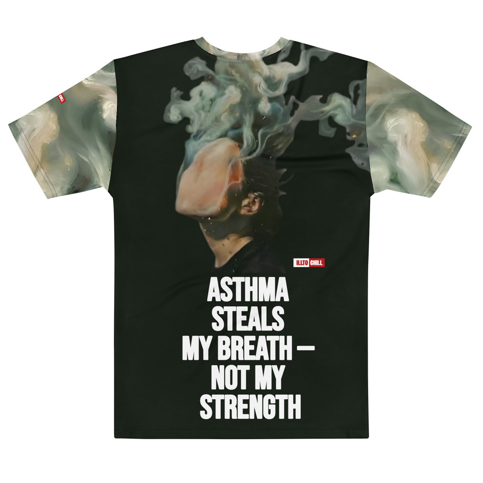 ILLTOCHILL Asthma Support T-Shirt – Flat Back (Black)