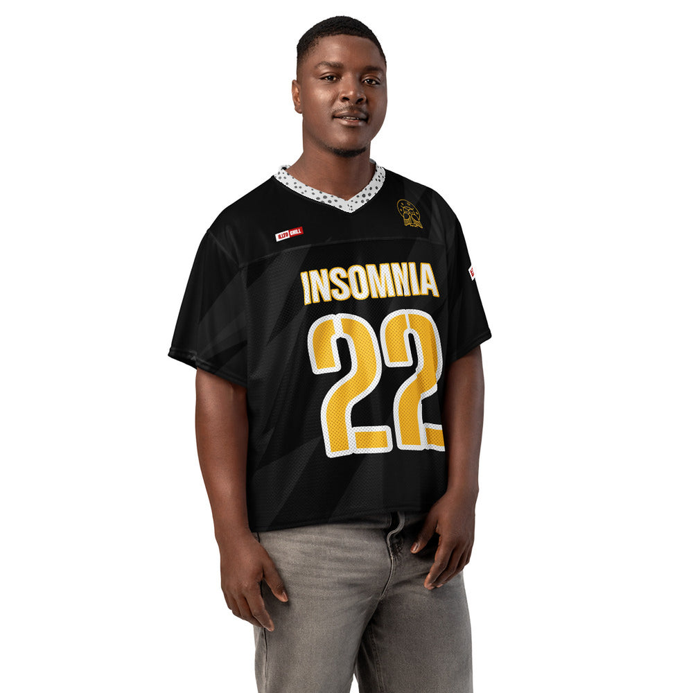 ILLTOCHILL Insomnia Awareness Boxy Jersey – Men's Front (Black)