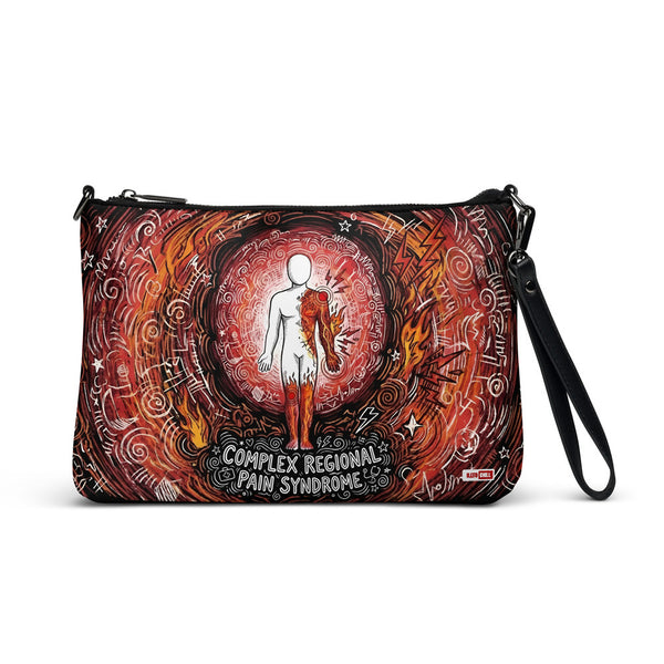 ILLTOCHILL CRPS Awareness Crossbody Bag – Flat Front (Crps Awareness Crossbody Bag)