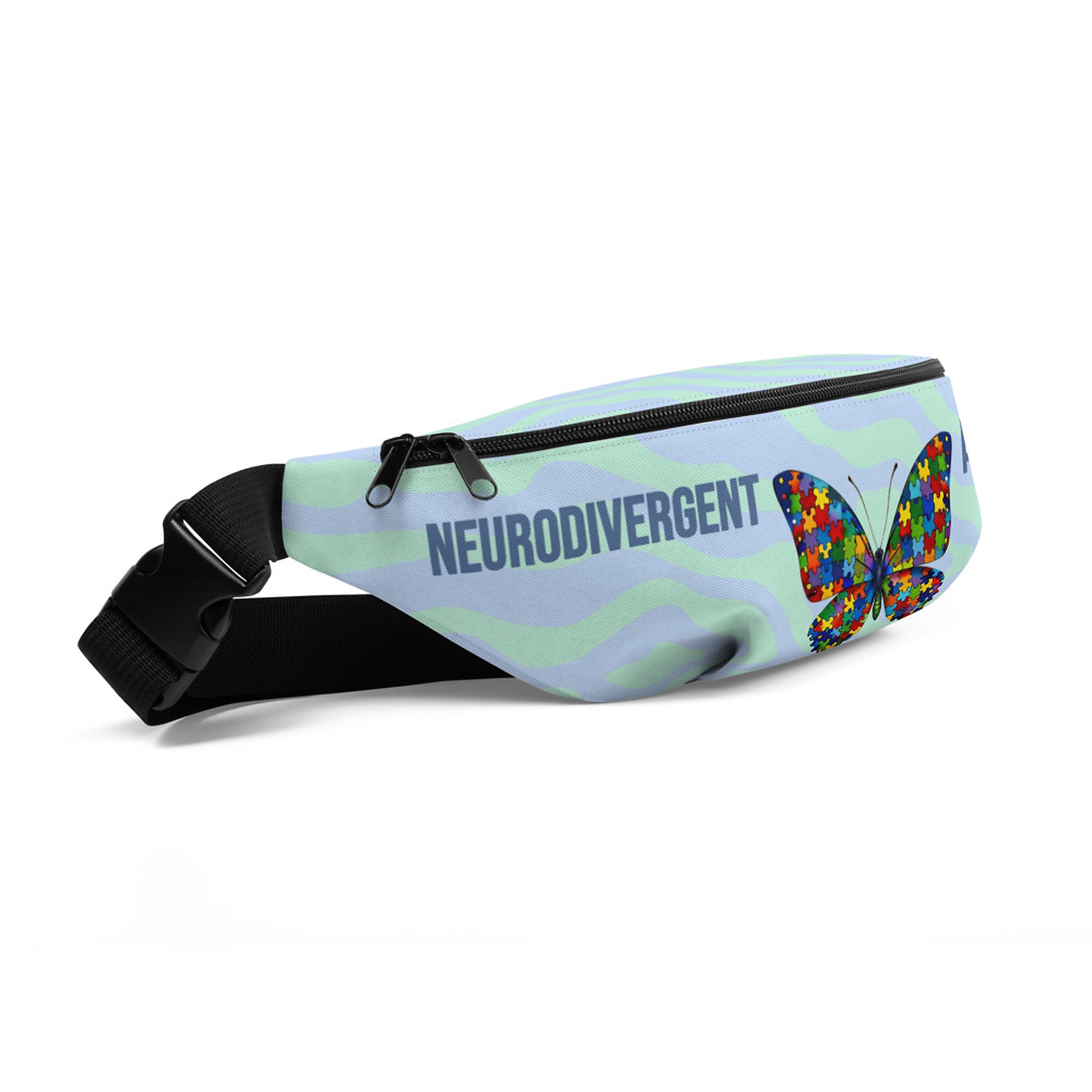 ILLTOCHILL Autism Awareness Fanny Pack – Default Front Left (Clear)