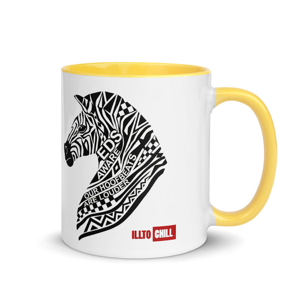 ILLTOCHILL EDS ehler danlos syndrome awareness gift Mug with Color Inside – Flat Right