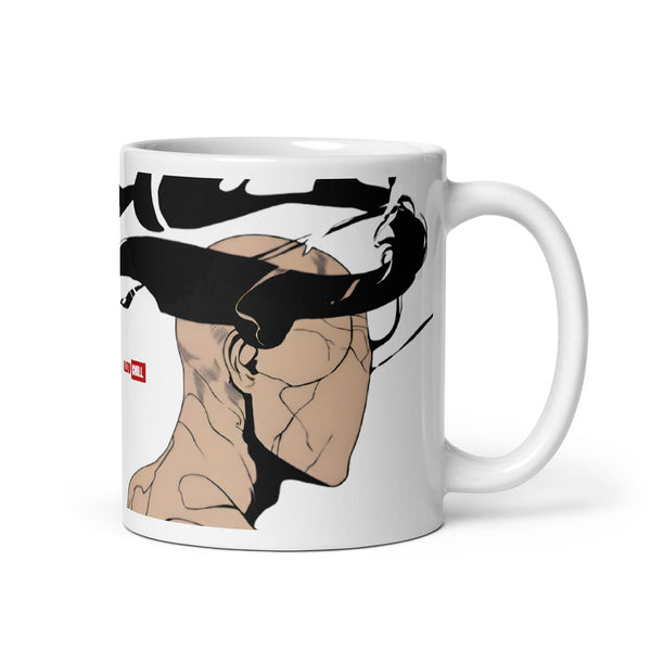 ILLTOCHILL CPTSD awareness Complex Post-Traumatic Stress disorder gift White glossy mug – Default Handle on Right