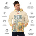 ILLTOCHILL Tourette syndrome awareness TS gift Unisex heavyweight Hoodie – Product specs Front (White)